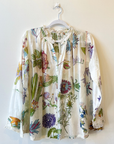 Injiri, Herbarium Shirt-Off white Floral