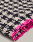 Hartford, Plaid Wool Scarf- Navy