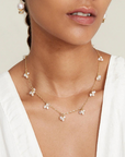 Chan Luu, Hila White Pearl Mix Necklace