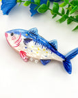 Sea Bass Fish Acrylic Printed Hair Claw