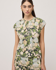 Ottod'Ame, Cotton Floral Top-Multicolour Floral Print