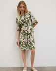 Ottod'Ame, Short Cotton Dress-Multicolour Floral Print