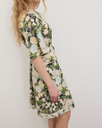 Ottod'Ame, Short Cotton Dress-Multicolour Floral Print