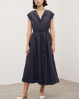Ottod'Ame, Long Sleeveless Poplin Dress