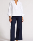 Brochu Walker, Eila Popover Top - Salt White