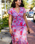 La Plage, Mallory Maxi Dress-Meadow Floral