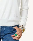 Kerri Rosenthal, Patchwork Cotton Pullover