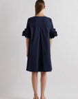 MeiMeiJ, Ruffle Sleeve Dress- Midlnight Blue