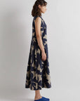 MeiMeiJ, Dress- Beige/ Midnight Blue