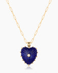 Thatch, Malene Lapis Paperclip Necklace