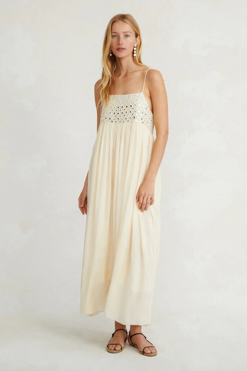 Chan Luu Sahara Dress Cloud Cream