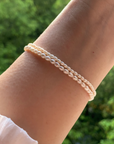 Delicate White Pearl Bracelet