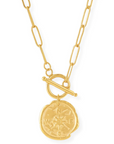 Asher Compass Pendant Toggle Chain Necklace