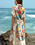 Zenara, Freya Printed Cotton Shirt Dress