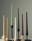 Twisted taper candle set | 11.5 inch | Beeswax & Soy Wax
