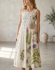 Injiri, Herbarium Dress-OffWhite Floral