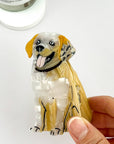 Cute Golden Retriever Hair Clip, Acetate Animal Claw Clip