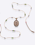 Sharing, Short Tibetan Necklace-Smoky Quartz