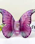Hair Claw Clip, Colourful butterflies