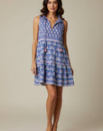 La Plage, Sunny Days Short Dress-Feather Periwinkle