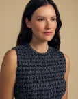 Velvet, Katherine Dress-Flower Grid Print