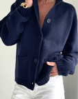 Varsity Cardigan-Golf - Navy