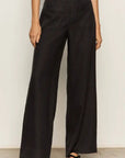 Sanctuary, Linen Marine Wide Leg Pant- Black