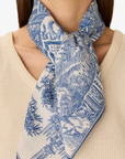 Inoui Editions, Piranesi Square 65 Scarf- Blue