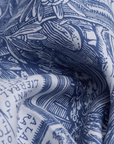 Inoui Editions, Piranesi Square 65 Scarf- Blue