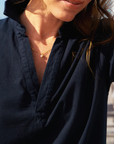 Frank & Eileen, Emma Henley Short Sleeve Maxi Dress- British Royal Navy