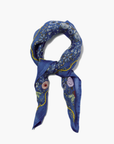 Chan Luu, Embroidered Floral Print Bandana-Granada Sky
