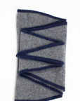 Oats & Rice, Austen Knitted Cashmere Scarf-Grey