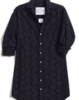 Frank & Eileen, Mary Dress-Textured Black Flowers