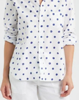 Frank & Eileen, Eileen Relaxed Button Up Shirt- Large Blue Dots