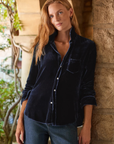 Frank & Eileen, Eileen Relaxed Button Up Shirt- Navy