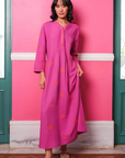 Nimo With Love, Woodruff Dress- Berry/ Flower Embroidery