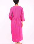 Nimo With Love, Woodruff Dress- Berry/ Flower Embroidery
