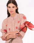Nimo With Love, Bergamot Blouse- Dotty Mustard/ Peony Embr