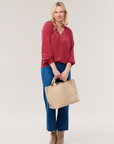Rungolee, Louise Full Sleeve Blouse- Raspberry Tortoise