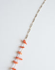 See Real Flowers, Coral Desert Necklace
