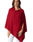 Cashmere Button Poncho- Colours