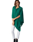 Cashmere Button Poncho- Colours