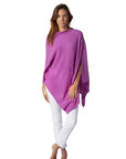 Cashmere Button Poncho- Colours