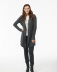 Cashmere Ribbed Sweater Coat
