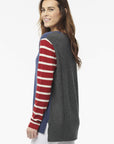 Nantucket (Striped Sleeve) Boyfriend Crew