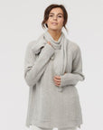 Light grey cashmere cable knit sweater