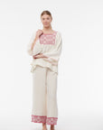 Nina Leuca, Embroidered Linen Pants