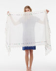 Benaras, MUSKOKA Pompom Dupatta Scarf