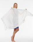 Benaras, MUSKOKA Pompom Dupatta Scarf