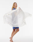 Benaras, MUSKOKA Pompom Dupatta Scarf